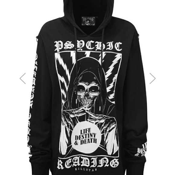 NWT! Killstar🕷 Psychic Pullover Hoodie Black - Picture 5 of 7